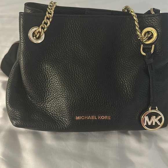 Michael Kors Black mini Shoulder Bag with Gold Accents - Picture 2 of 11